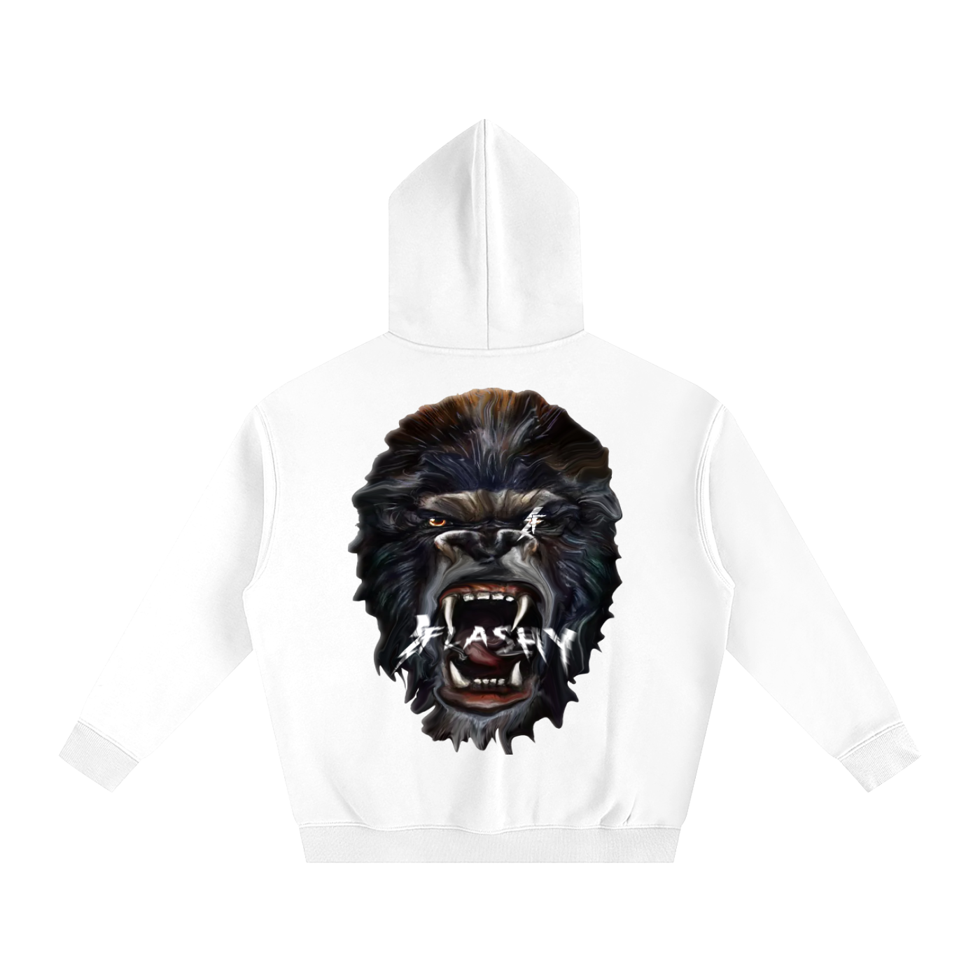 Flashy Clothing - Apes Gone Wild Oversize Fleeced Hoodie